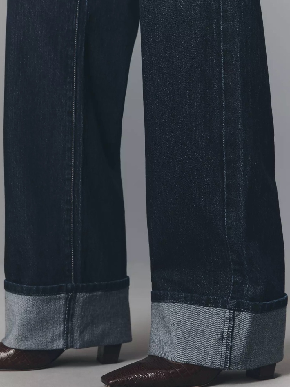 Anthropologie MOD/AM Classic Straight-Leg Women's Jeans in Dark Indigo Size 27 - Picture 5 of 16